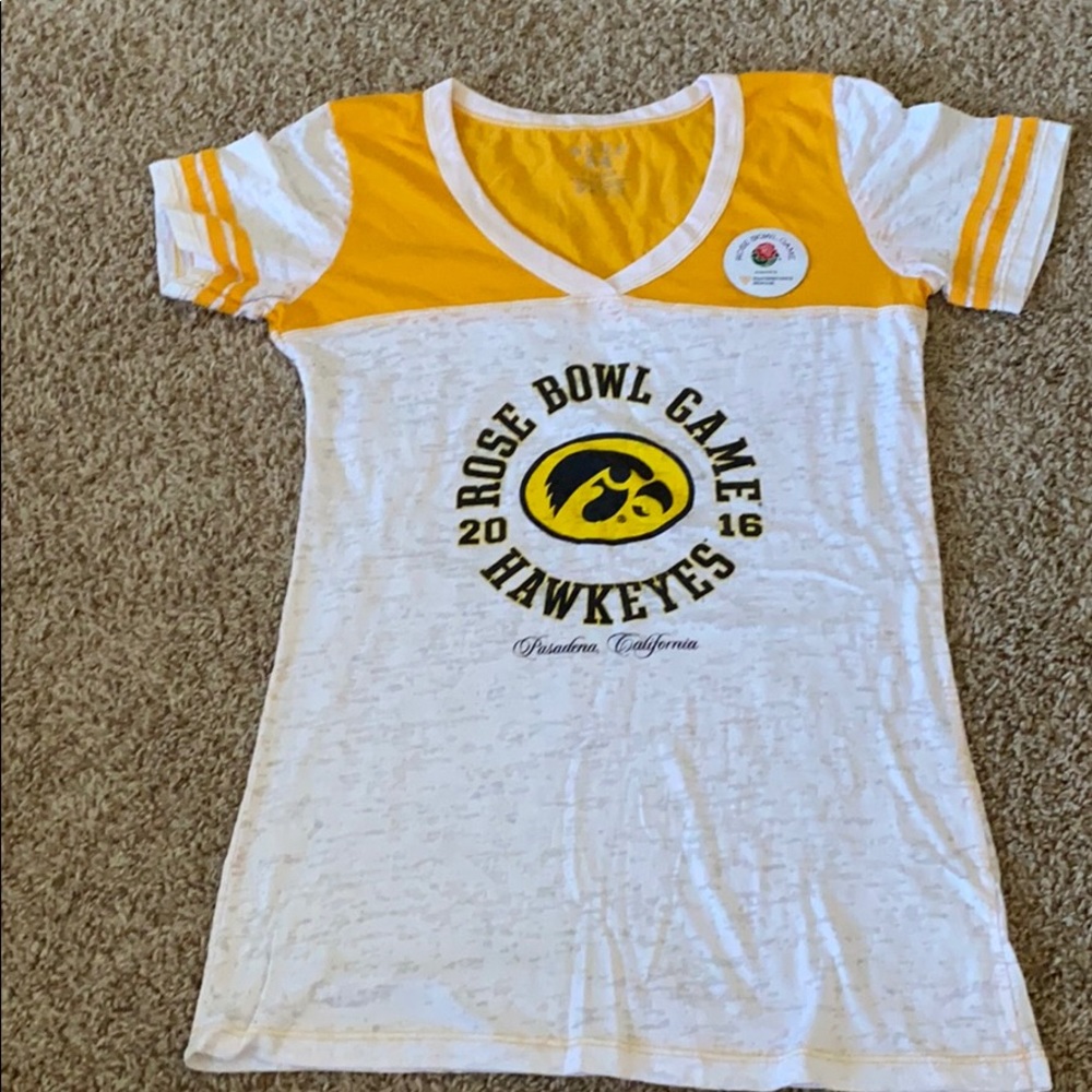 Blue 84 Iowa Hawkeye Rose Bowl Shirt